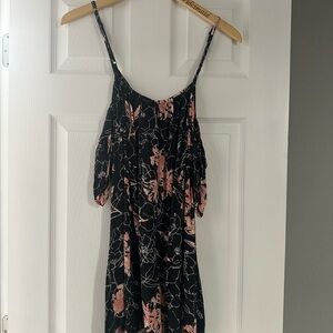 Floral Black and Pink Dress
